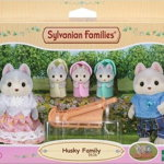 Set 5 Figurine, Sylvanian Families Husky Family, 8 cm, Epoch