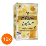 
Set 12 x 20 Pliculete Infuzie Musetel, Miere & Vanilie Twinings
