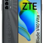 Telefon mobil ZTE Blade V40 Vita, 4G, 128GB, 4GB RAM, Dual-SIM, Negru, ZTE