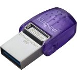 Memorie USB Kingston DataTraveler MicroDuo 3C, 256GB, USB-A, USB-C, Mov