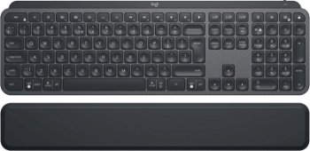 Tastatura Wireless Logitech MX Keys Plus, White LED, USB, Layout US, Black