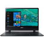 Laptop 2 in 1 Acer Swift 7 SF714-51T-M64K cu procesor Intel® Core™ i7-7Y75 pana la 3.60 GHz, Kaby Lake, 14", Full HD, IPS, Touch, 8GB, 256GB SSD, Intel® HD Graphics 615, Microsoft Windows 10, Obsidian Black