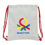 Geantă Rucsac cu Bretele Benetton Pop Gri (35 x 40 x 1 cm), Benetton