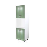 Soldat 60 cu 4 usi cu spatiu cuptor Zebra MDF verde drept, Spectral Mobila