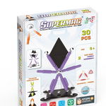 Set de constructie magnetic Supermag Projects Technicolor, 30 piese