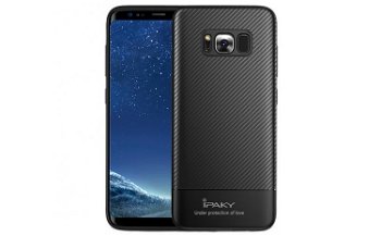 Husa iPaky Carbon Fiber Samsung Galaxy S8 Plus Negru, SMART CONCEPT MOBIL SRL