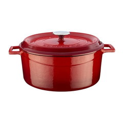 Cratita fonta, 28cm/6,7L, "Trendy", Rosu - LAVA, Lava