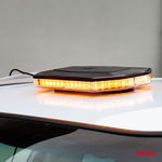 Rampa luminoasa girofar, culoare Orange, alimentare 12 24V, 48 LED-uri, protectie IP56, montaj cu magnet