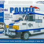 Set cuburi constructie MomKi Vehicul interventie politie 194 piese