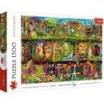 Puzzle Trefl - Fairy bookcase, Aimee Stewart, 1500 piese