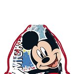 Sac poliester, Mickey Mouse, multicolor, 26,5x21,5cm
