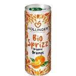 Suc de portocale Bio Hollinger 250 ml, Carbogazos
