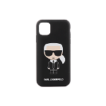 Husă Iphone 11 Karl Lagerfeld neagră KARL print 2061HUSA2021N, KARL LAGERFELD