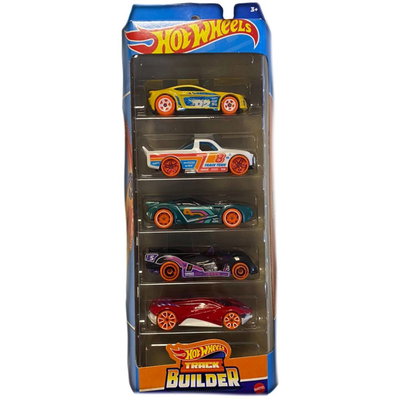 Set 5 masini - Hot Wheels - Track Builder | Mattel, Mattel