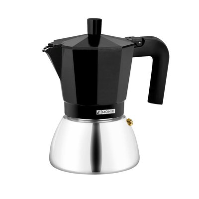Cafetiera inox, 370ml, Negru - Monix, Monix