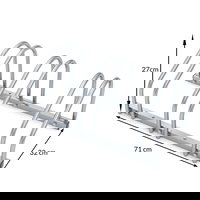 Rastel pentru 3 biciclete, 71 x 32 x 27 cm, 