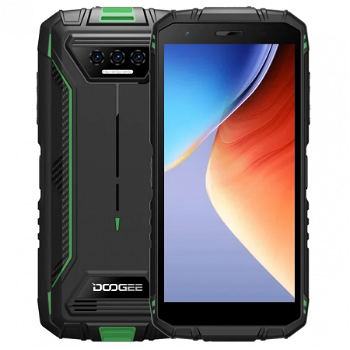 Telefon mobil Doogee S41 Max Verde, 4G, IPS 5.5 , 16GB RAM (6GB + 10GB extensibili), 256GB ROM, 13MP+8MP, Android 13, T606 Octa Core, GPS, NFC, 6300mAh, Dual SIM, Doogee