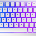 Tastatura Gaming ENDORFY Thock 75% RGB Wireless Onyx White Pudding Kailh Box Red Switch Mecanica, ENDORFY