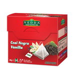 Ceai Vedda negru vanilla 20x2g piramide, Vedda