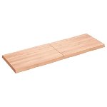 vidaXL Blat masă, 120x40x(2-4) cm, maro, lemn tratat contur organic, vidaXL