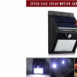 Set doua lampi solare cu 20 led-uri si senzor de amurg si de miscare, Internet Shop Express