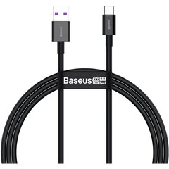 Cablu Date si Incarcare USB-A - USB-C Baseus Superior Series, 66W, 1m, Negru CATYS-01, Baseus