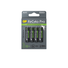 Baterii reincarcabile GP ReCyko Pro Photoflash AA 2000mAh (R6), ambalaj reciclabil 4pcs