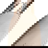 Lucky Bees, Rucsac din piele ecologica cu fermoar, Crema