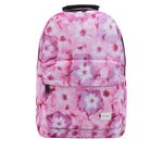 Rucsac roz de dama Spiral 18 l cu model floral