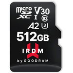 Card de memorie MicroSDXC, GoodRam, 512GB UHS-I U3 V30 + adaptor, IRDM IR-M2AA-5120R12