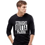 Bluza barbati neagra - Straight Outta Pajura, S