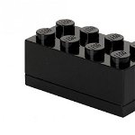 Mini cutie depozitare LEGO 2x4 negru