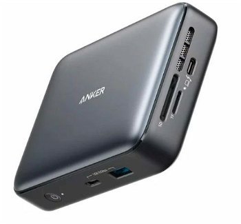 Docking Station PowerExpand 7-in-1 Thunderbolt 3 45W 4K HDMI 1Gbps Ethernet USB-A USB-C SD 4.0 Gri, Anker