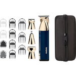 Set aparat de tuns parul si barba Babyliss Super-x Metal Series MT992E, 15 in 1 multi trimmer, auriu/albastru marin, BaByliss