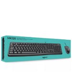 Set Tastatura & Mouse Logitech Mk120 Black PC