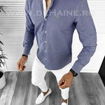 Camasa barbat slim fit bleumarin B9686 7-3.1, 