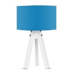 Lampa Casa Parasio, 25x25x45 cm, 1 x E27, 60 W, albastru/alb, Casa Parasio