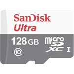 Card de memorie microSDXC 128GB clasa 10, Sandisk SDSQUNR-128G-GN6MN