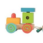 Trenulet cu cuburi lemn Egmont Toys, Egmont Toys