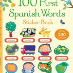 100 First Spanish Words Sticker Book