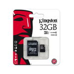 Card de memorie Kingston 32gb cu adaptor class 10