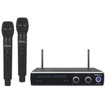 Set 2 Microfoane Wireless UHF 863.9 / 864.9Mhz Negru, Ibiza Sound