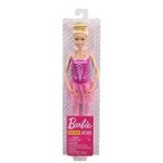 Papusa Barbie balerina blonda cu costum roz, Barbie, 