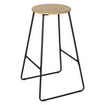 Scaun de bar din bambus și metal 70 cm Loft – Wenko, Wenko