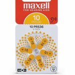 Baterie pentru aparat auditiv Maxell PR536 ZA10, 6buc blister