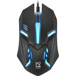 Defender Mouse optic cu fir DEFENDER Cyber ​​MB-560L 7 culori, 3 butoane, 1200 dpi, alb, Defender