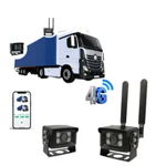 Kit 2 camere de supraveghere 4G, 5MP, de exterior cu suporti magnetici, ideala pentru busuri, camioane, tir