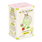 Ceai verde - Pure Ceylon cu aroma de capsuni 20pl - TEALIA - SECOM, TEALIA