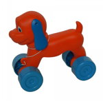 Jucarie de tras, pentru copii, catel Puppy, din plastic, diverse culori, 23 x 12 x 22 cm
