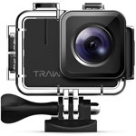 Camera video sport 4K Apeman Trawo, 50 fps, Wi-Fi, Stabilizator imagine, 2 acumulatori
